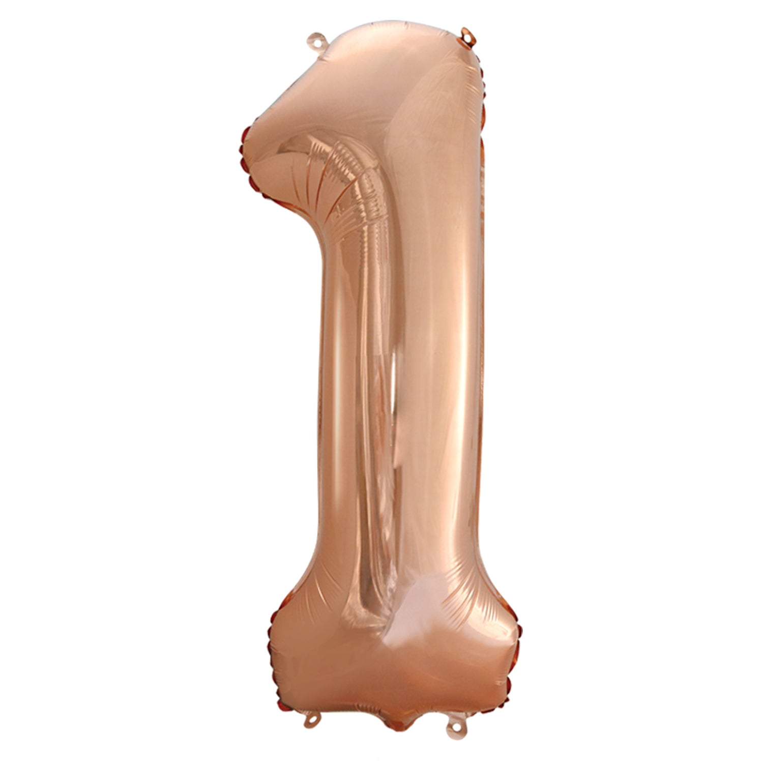 FUNXGO Folienballon - Zahl in Rosegold - 42 Zoll