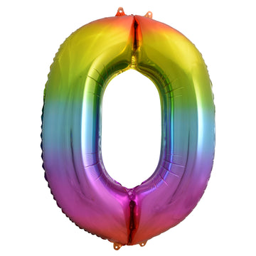 FUNXGO Folienballon - Zahl in Bunt - 42 Zoll