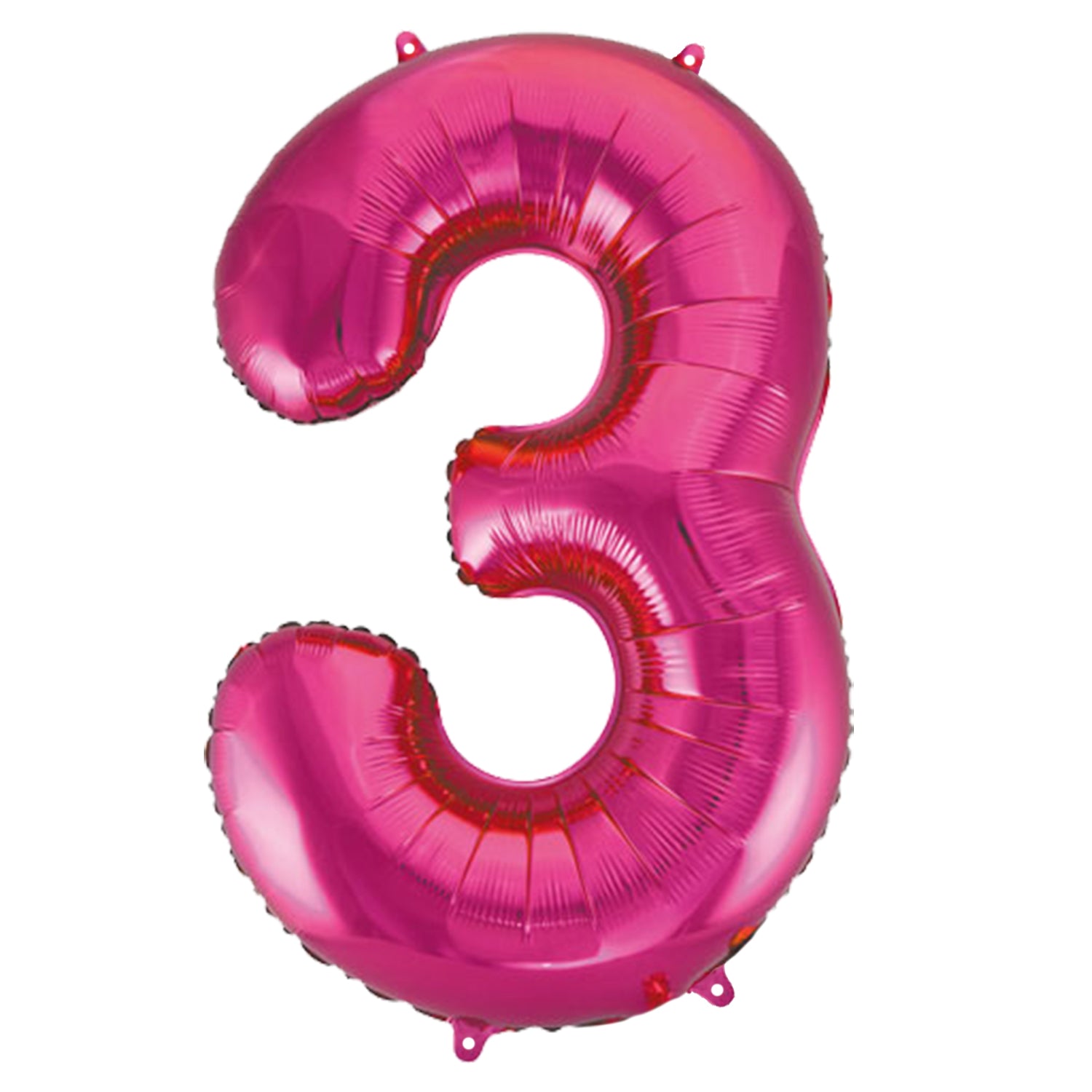 FUNXGO Folienballon - Zahl in Pink - 42 Zoll