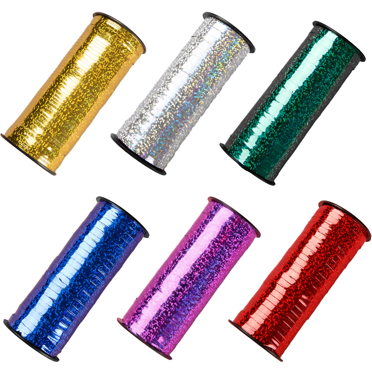 FUNXGO Dekoration Holographic Geschenkband 1 Rolle - 5mm x 90cm