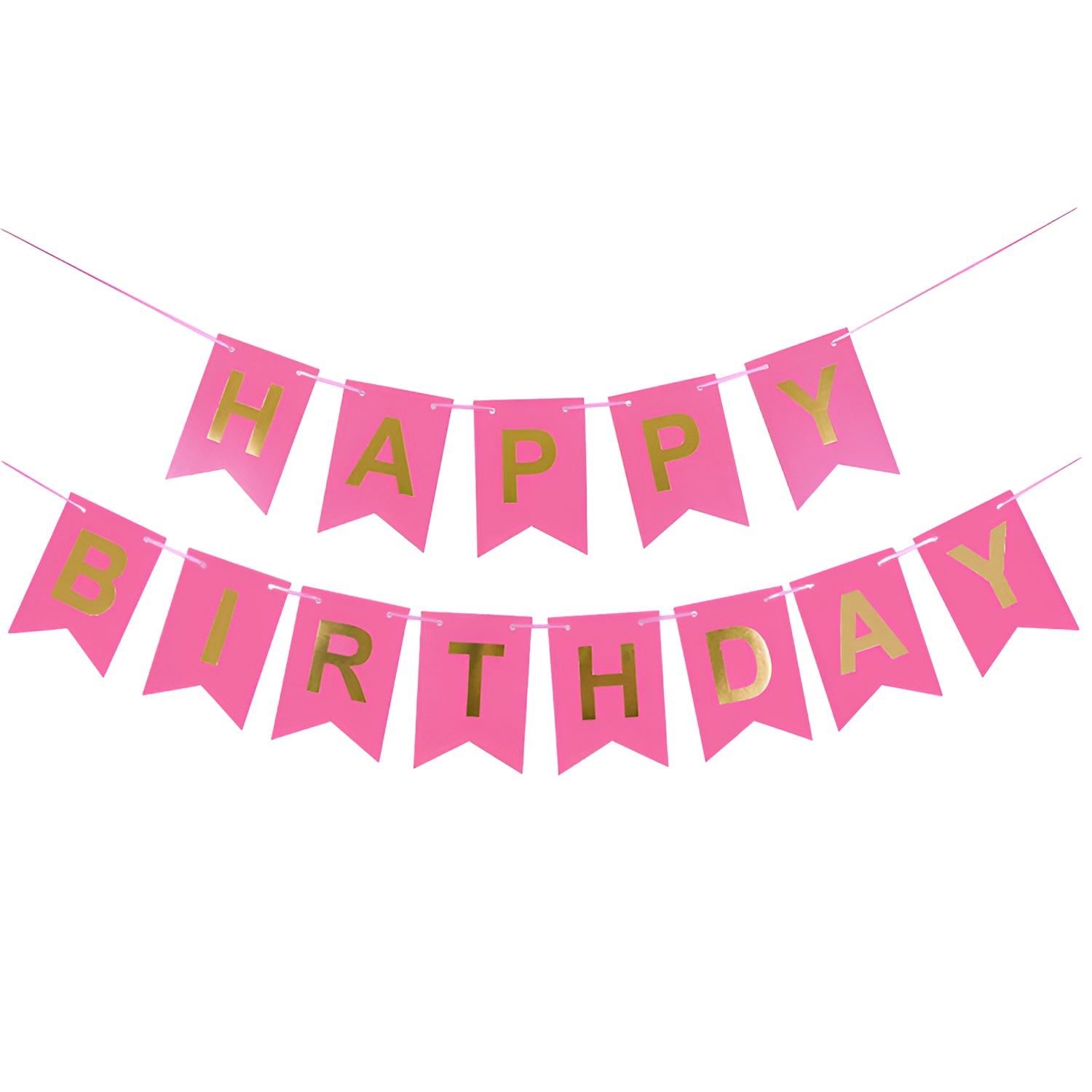 FUNXGO Dekoration Girlanden " Happy Birthday " - Fahnengirlande