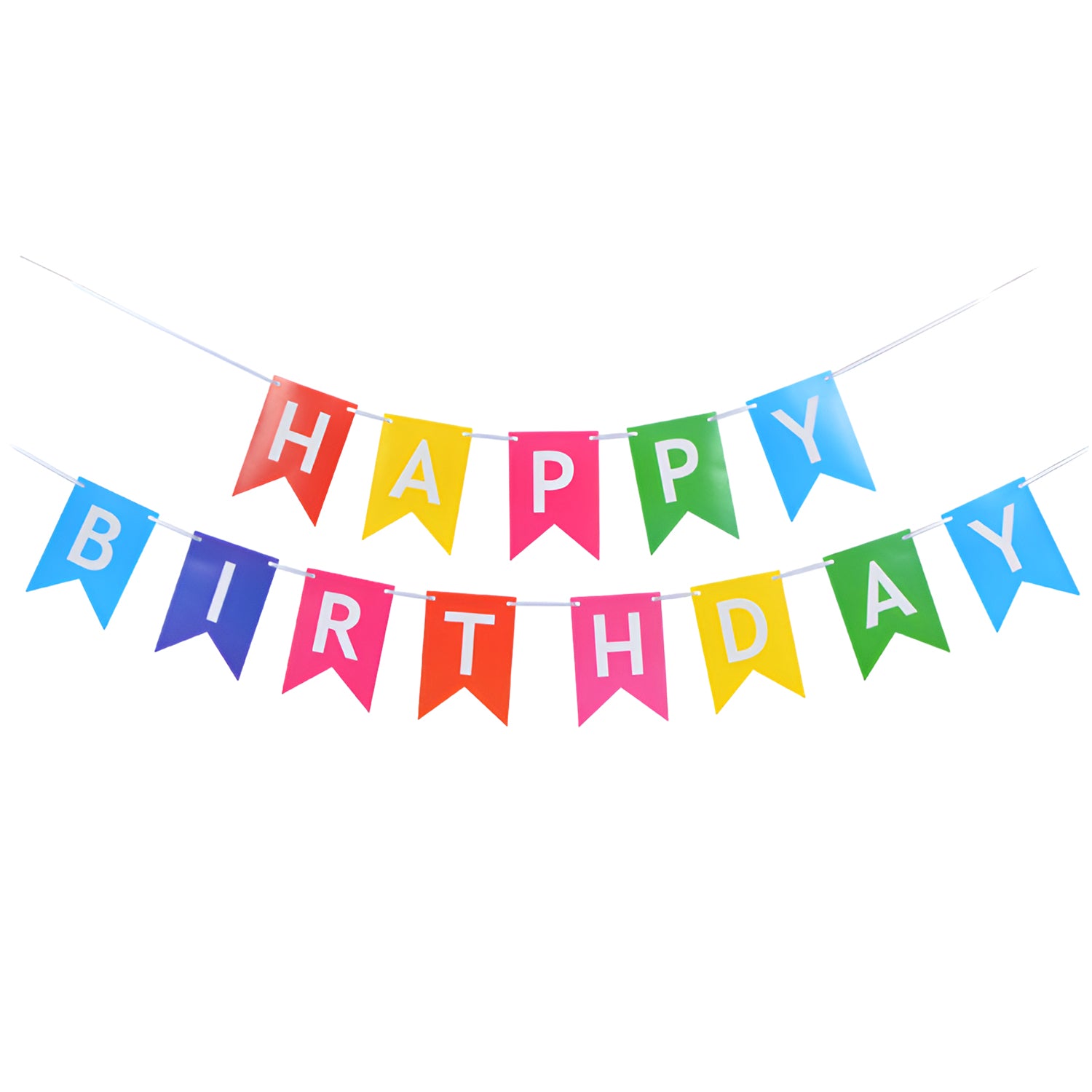 FUNXGO Dekoration Girlanden " Happy Birthday " - Fahnengirlande