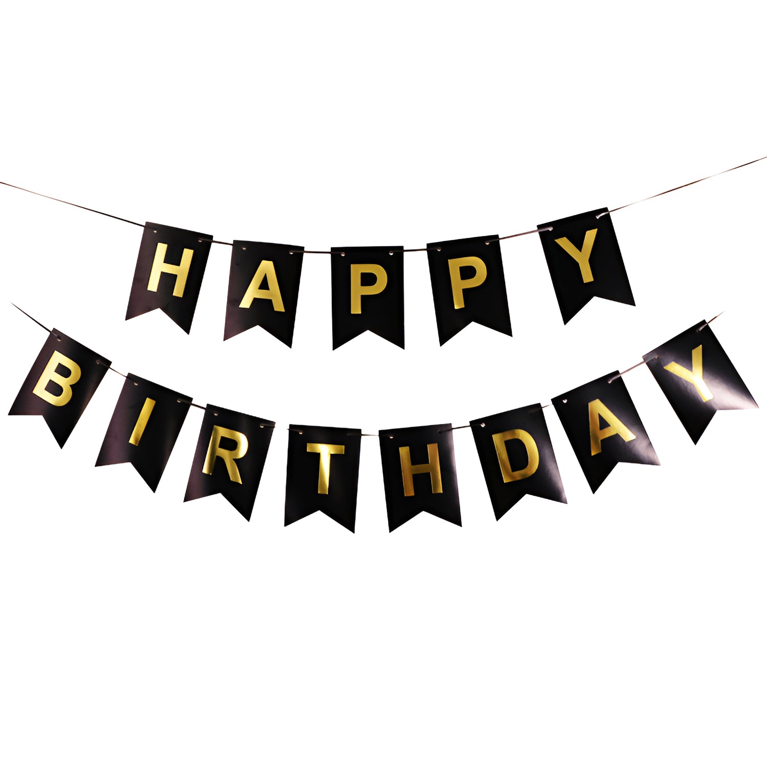 FUNXGO Dekoration Girlanden " Happy Birthday " - Fahnengirlande