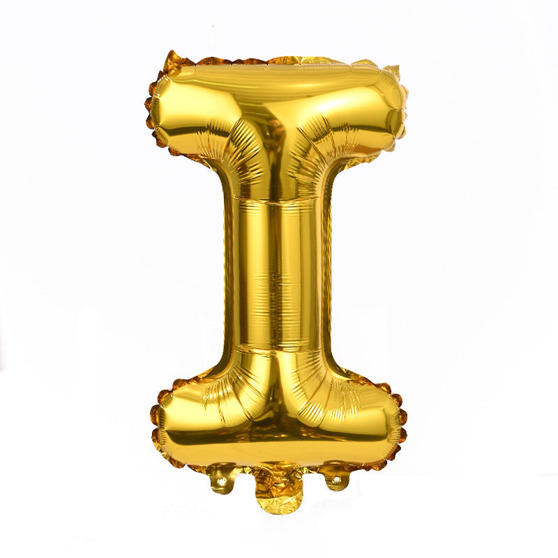 FUNXGO Folienballon Buchstaben  in Gold  - 17 Zoll