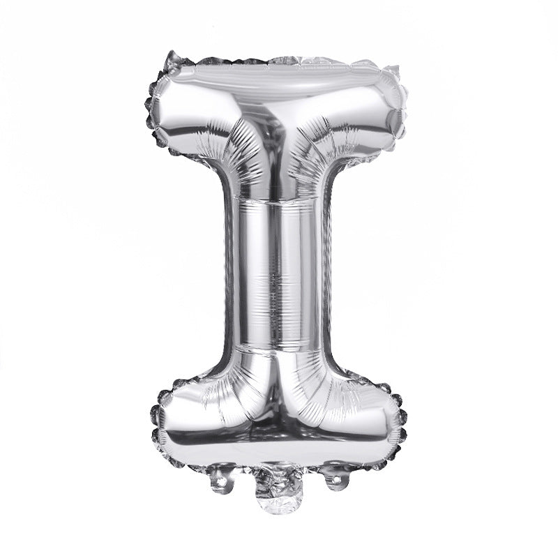 FUNXGO Folienballon Buchstaben  in Silber  - 17 Zoll