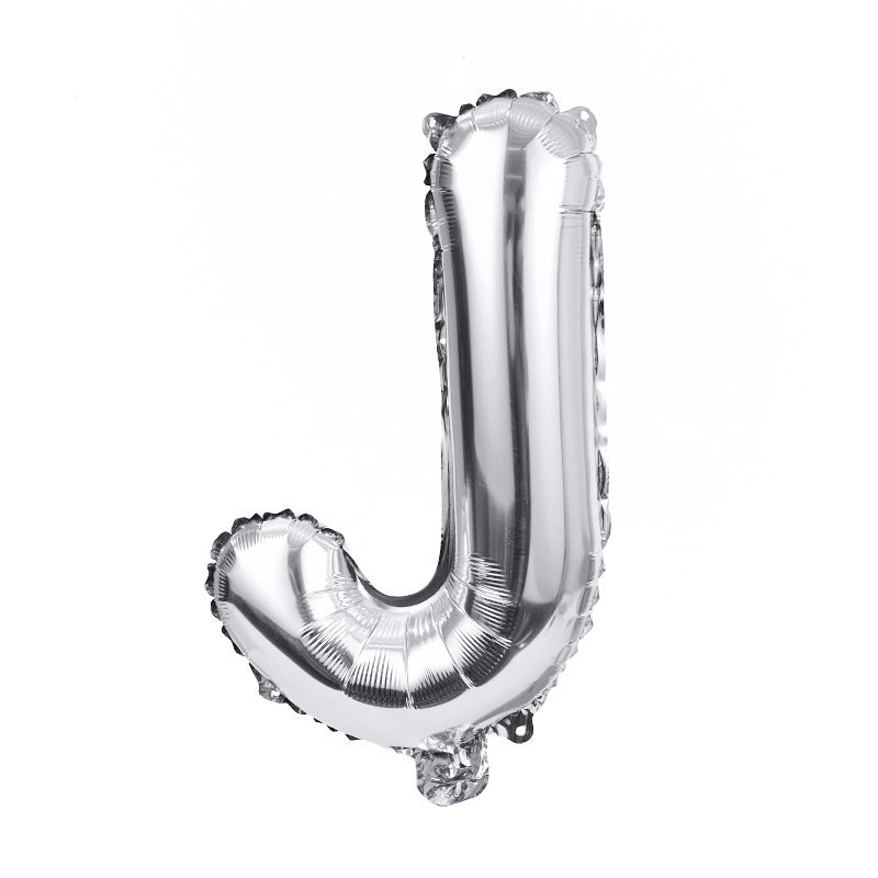 FUNXGO Folienballon Buchstaben  in Silber  - 17 Zoll