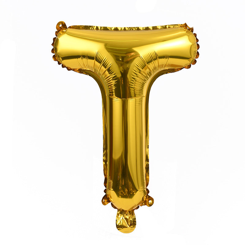 FUNXGO Folienballon Buchstaben  in Gold  - 17 Zoll