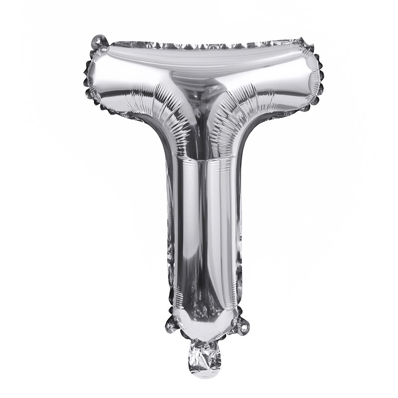 FUNXGO Folienballon Buchstaben  in Silber  - 17 Zoll