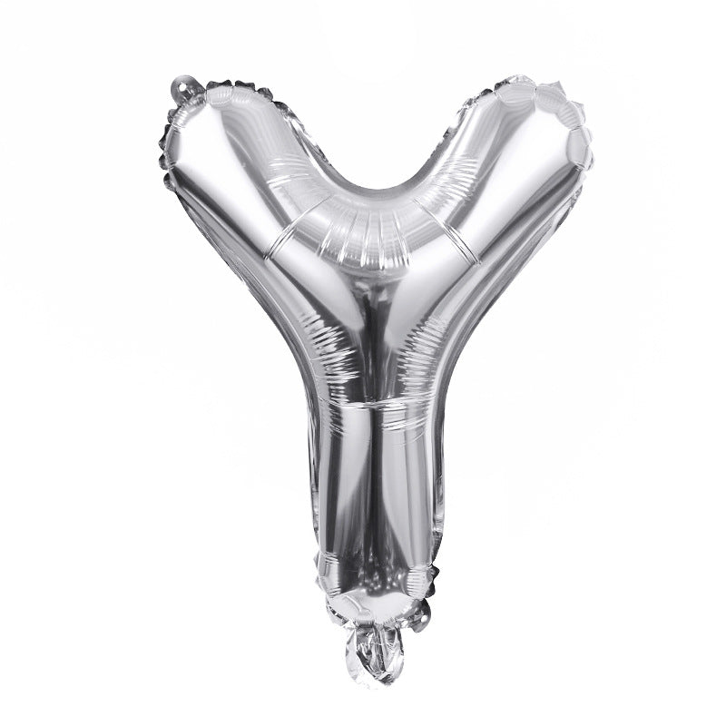 FUNXGO Folienballon Buchstaben  in Silber  - 17 Zoll