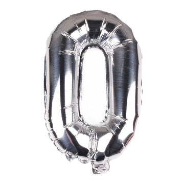FUNXGO Folienballon Zahl  in Silber  - 17 Zoll