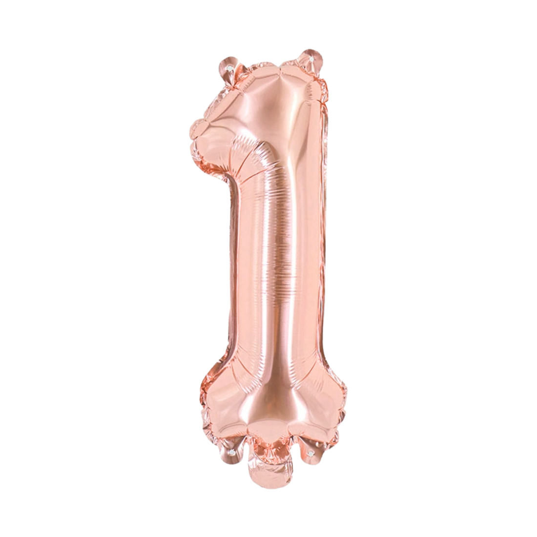FUNXGO Folienballon Zahl  in Rosegold  - 17 Zoll