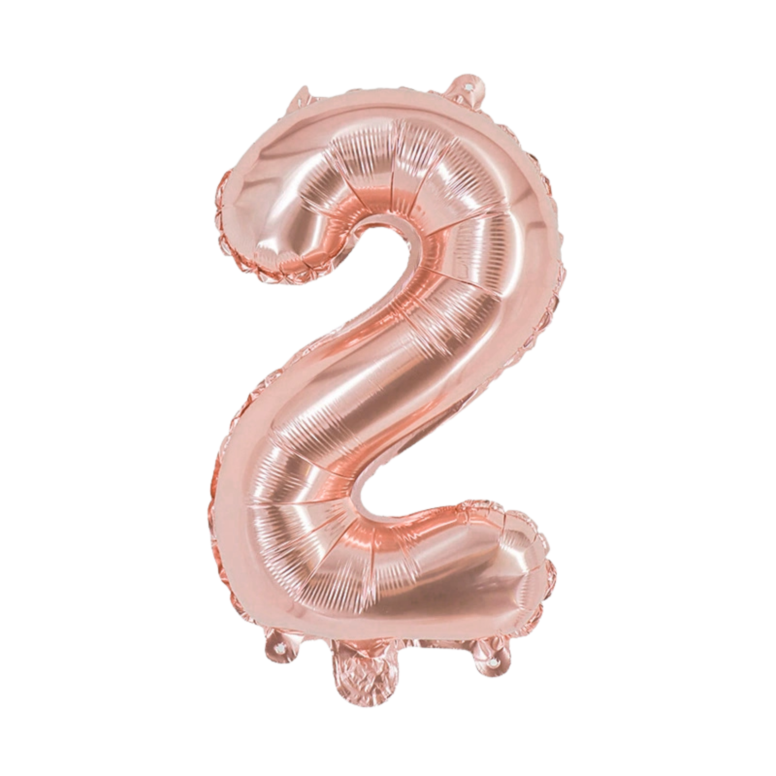 FUNXGO Folienballon Zahl  in Rosegold  - 17 Zoll