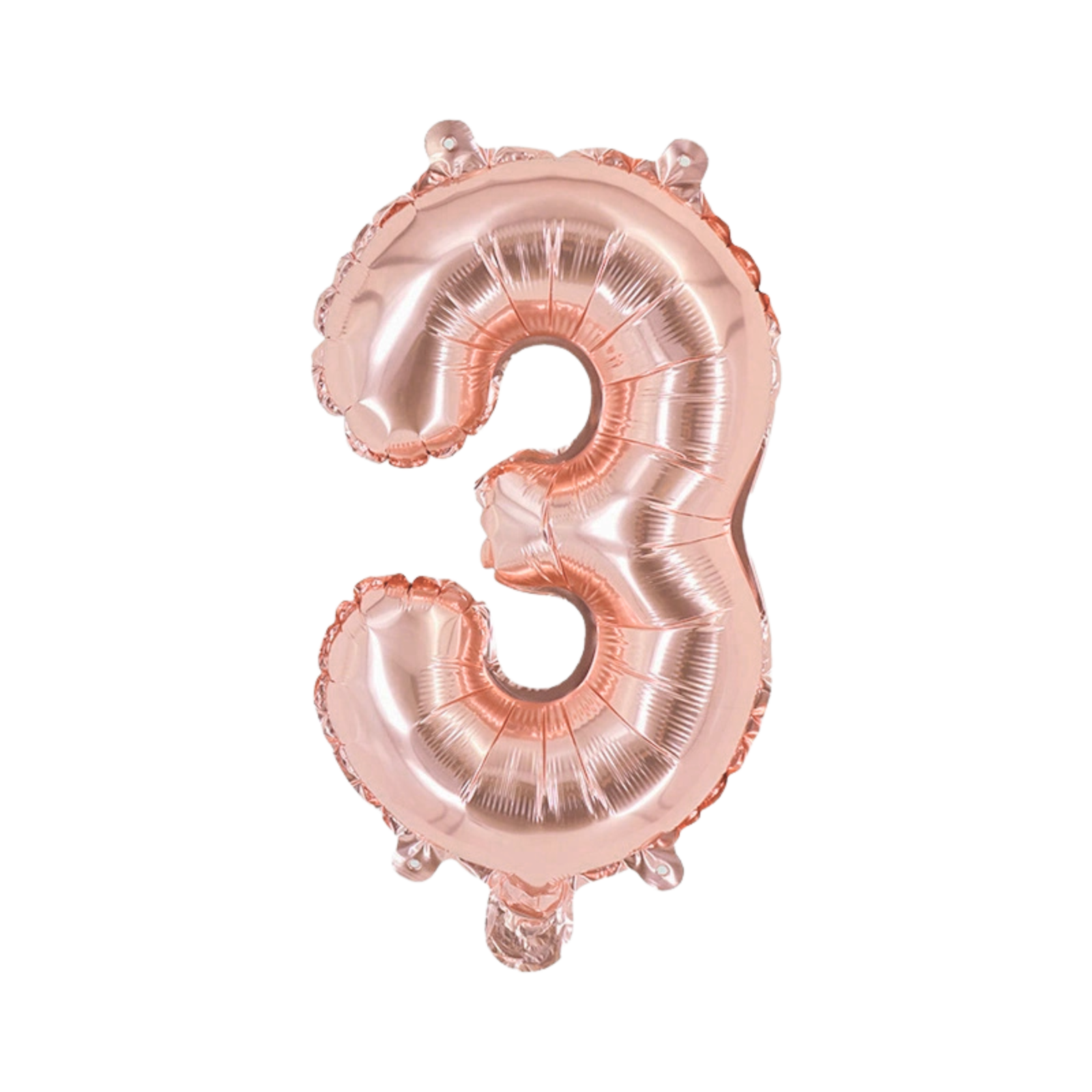 FUNXGO Folienballon Zahl  in Rosegold  - 17 Zoll