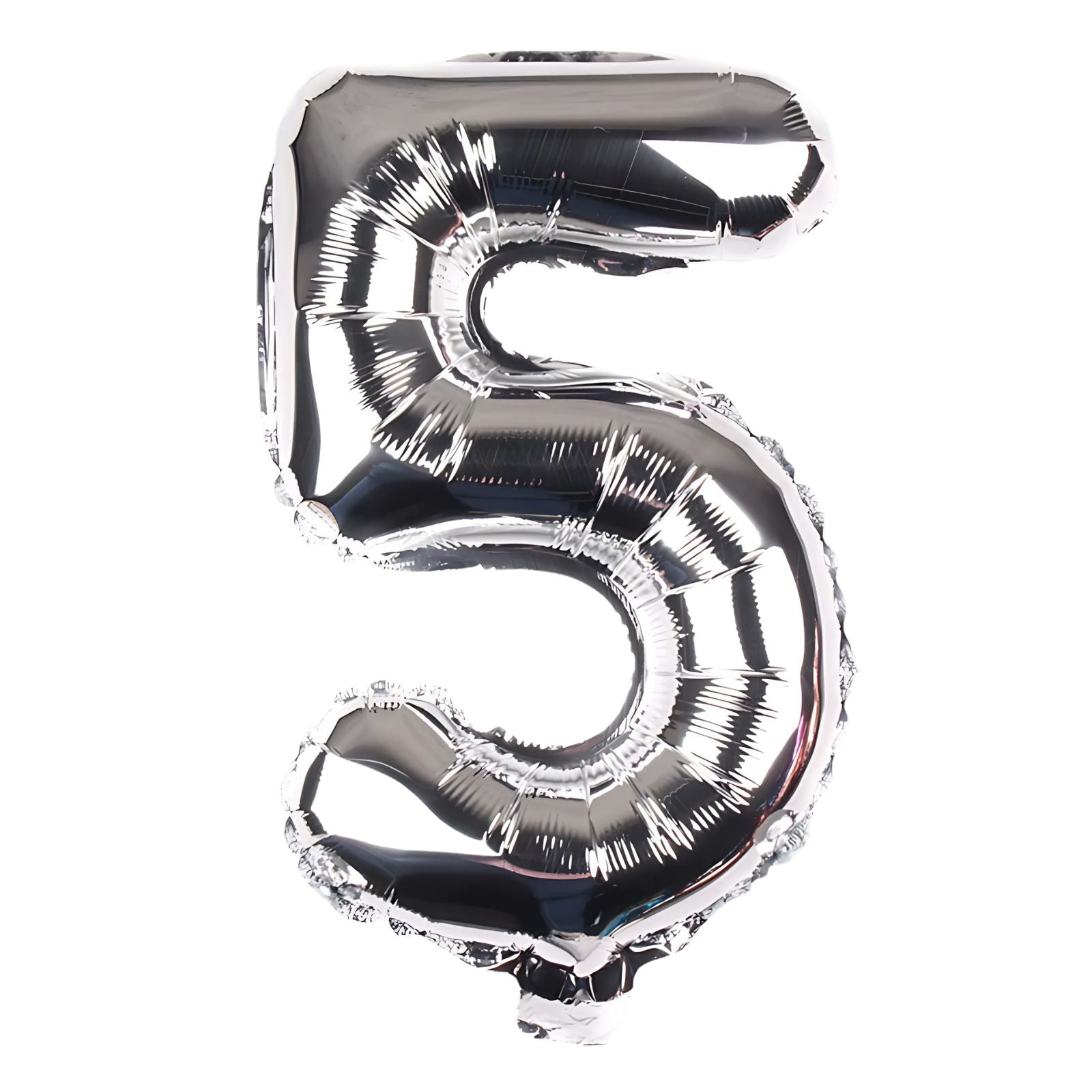 FUNXGO Folienballon Zahl  in Silber  - 17 Zoll