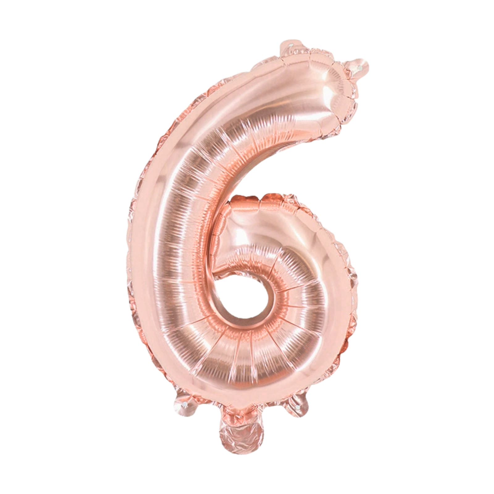 FUNXGO Folienballon Zahl  in Rosegold  - 17 Zoll