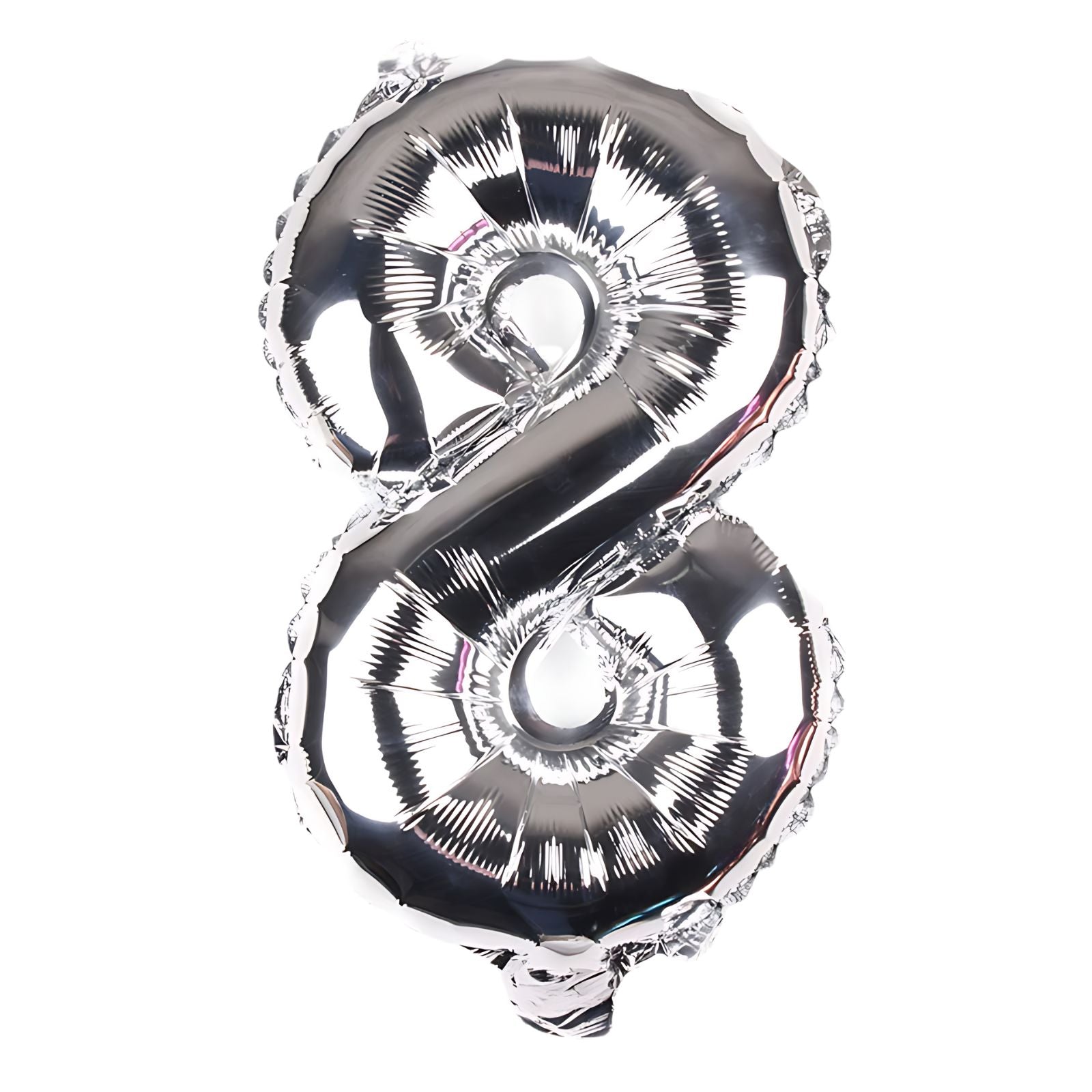 FUNXGO Folienballon Zahl  in Silber  - 17 Zoll