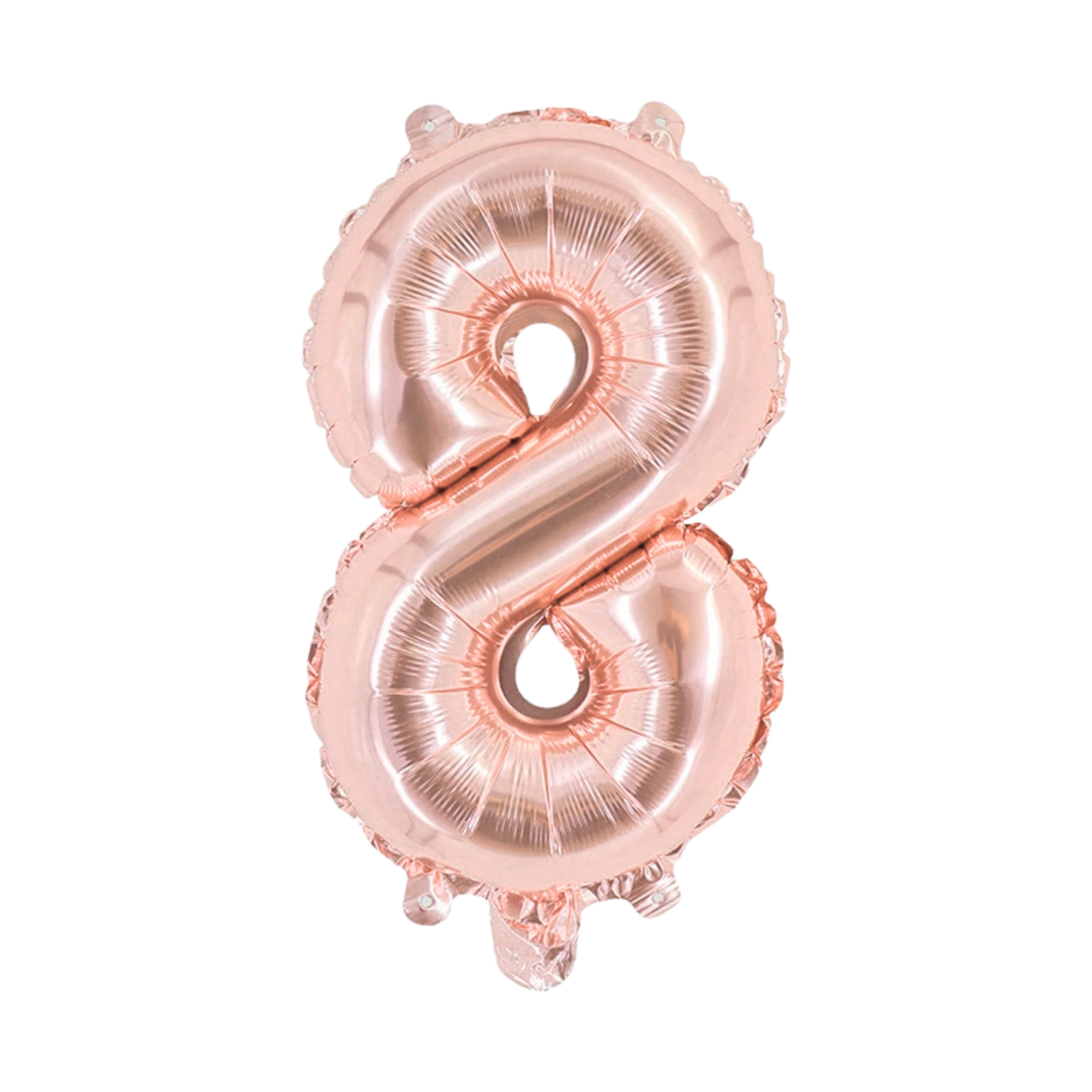 FUNXGO Folienballon Zahl  in Rosegold  - 17 Zoll