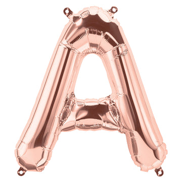 FUNXGO Folienballon Buchstabe in Rosegold - 17 Zoll