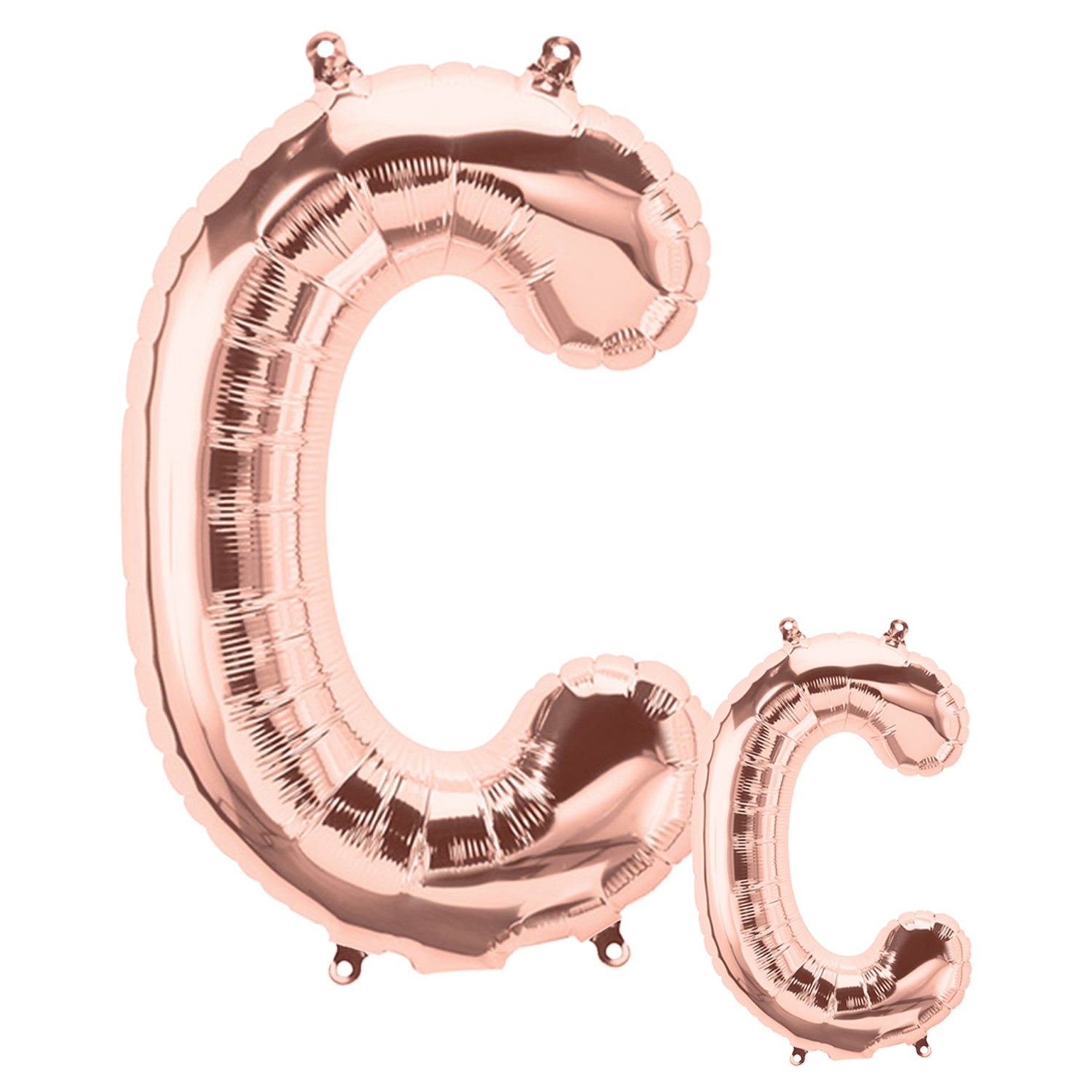 FUNXGO Folienballon Buchstaben in Rosagold Set - 17 Zoll und 42 Zoll