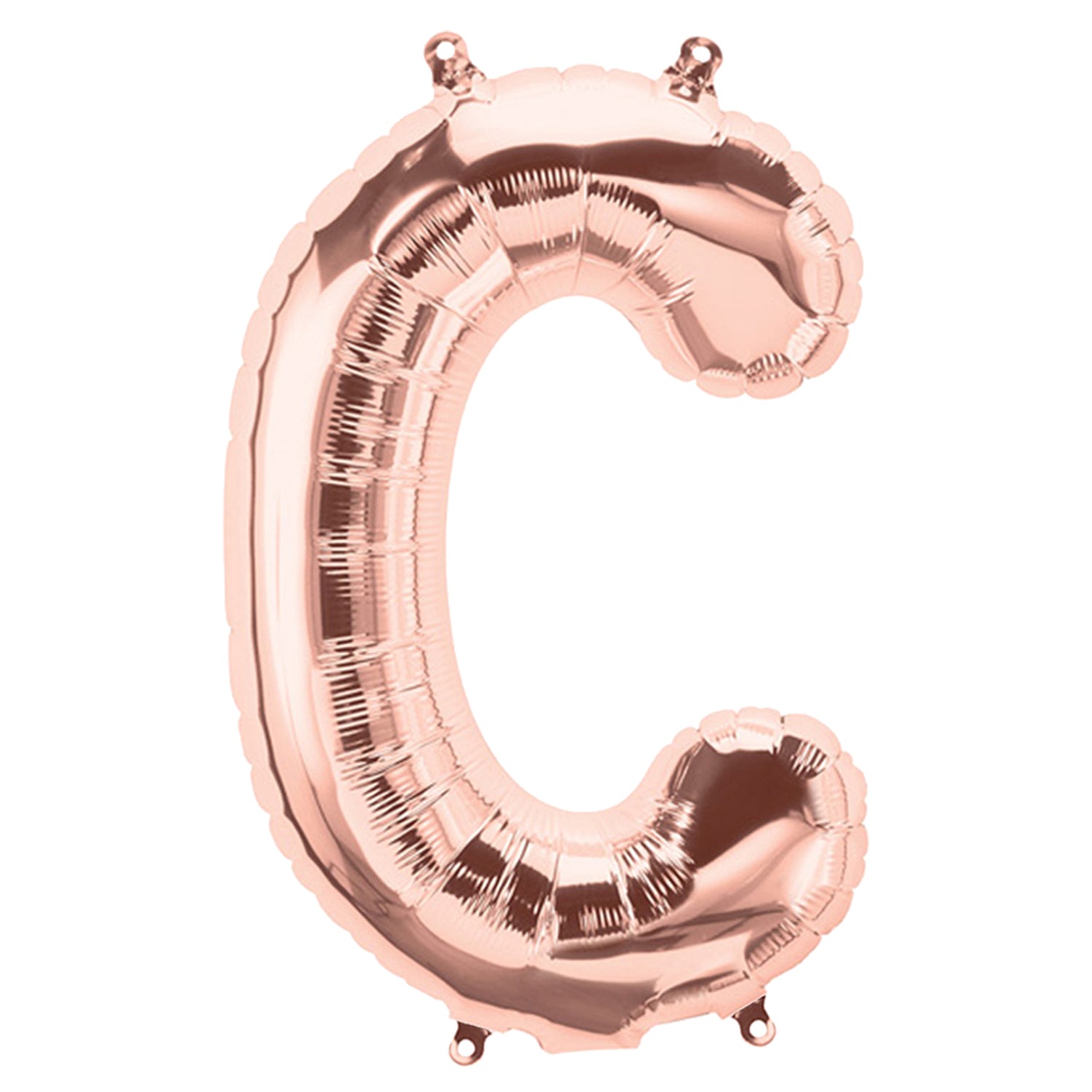 FUNXGO Folienballon Buchstabe in Rosegold - 17 Zoll