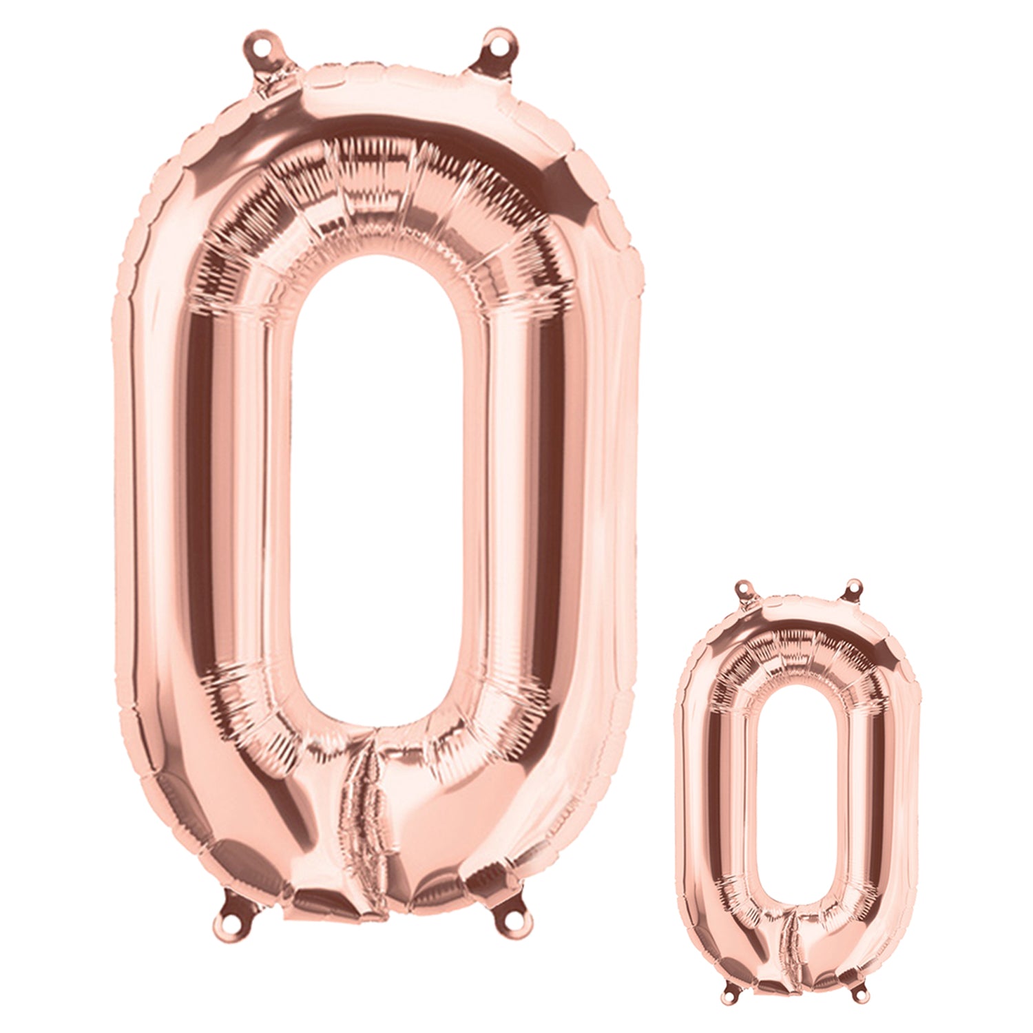FUNXGO Folienballon Buchstaben in Rosagold Set - 17 Zoll und 42 Zoll