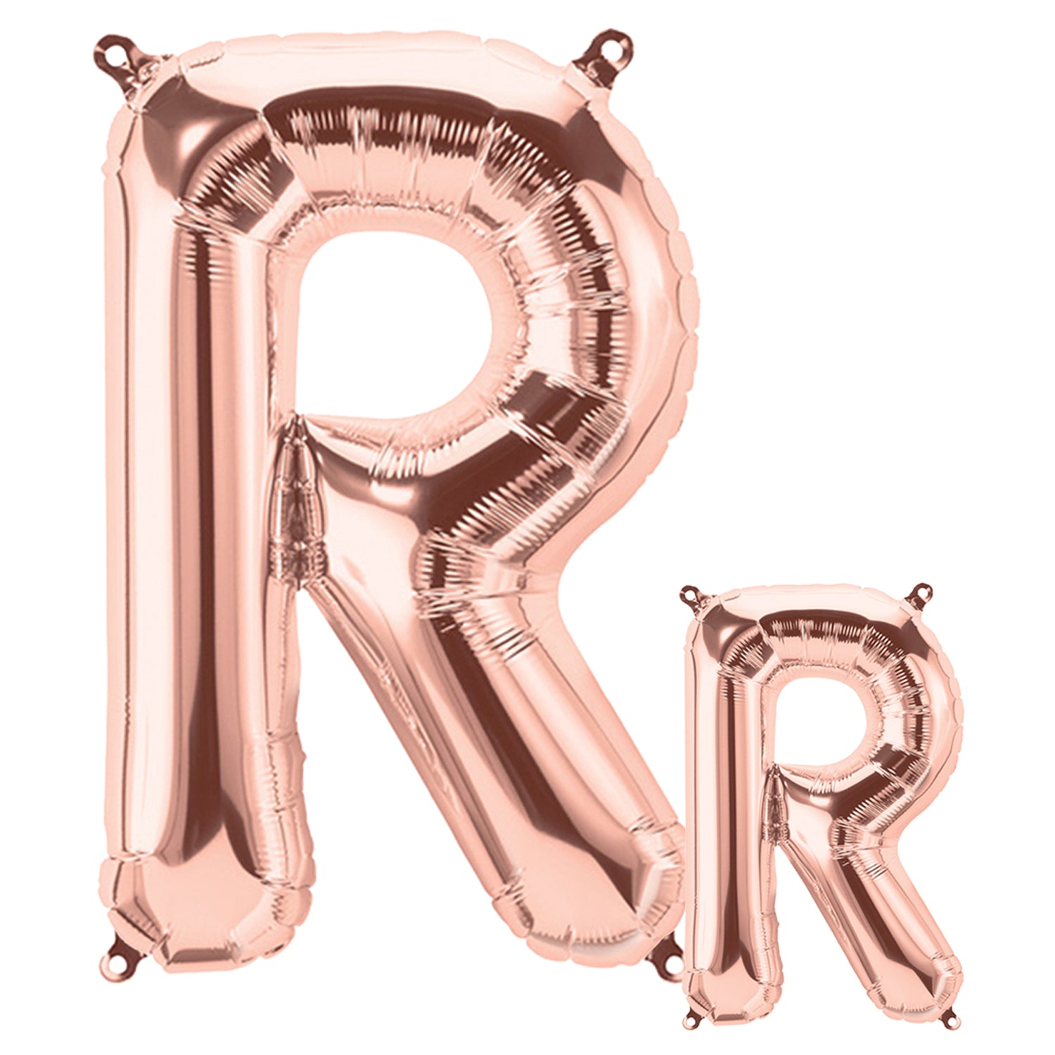 FUNXGO Folienballon Buchstaben in Rosagold Set - 17 Zoll und 42 Zoll