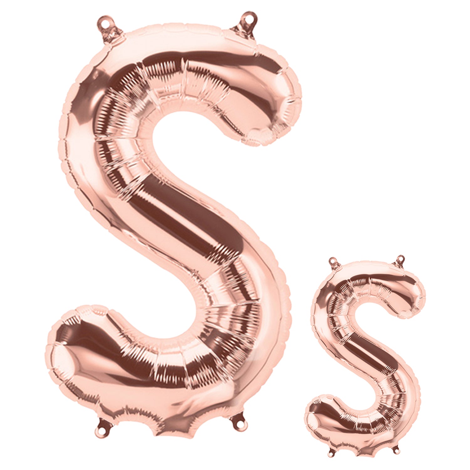 FUNXGO Folienballon Buchstaben in Rosagold Set - 17 Zoll und 42 Zoll