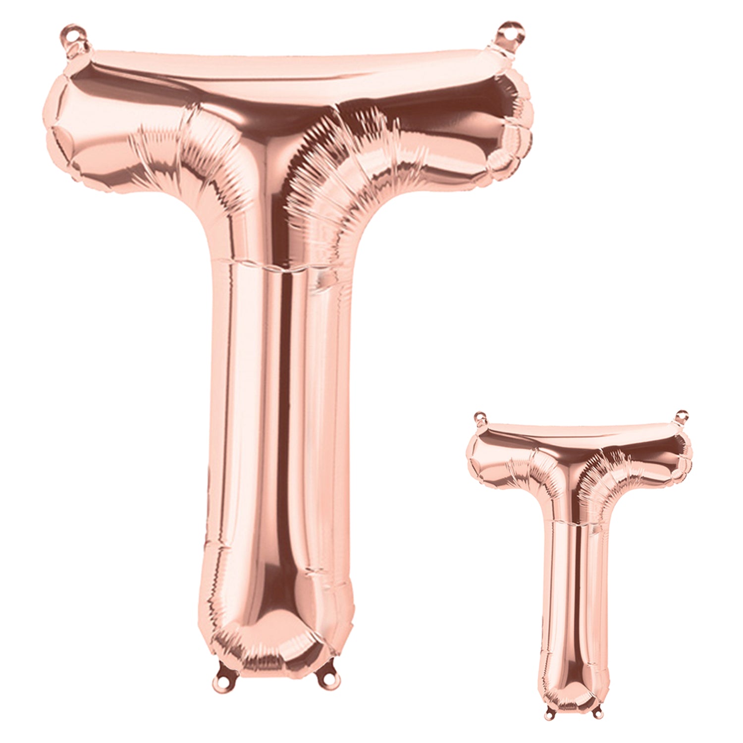 FUNXGO Folienballon Buchstaben in Rosagold Set - 17 Zoll und 42 Zoll