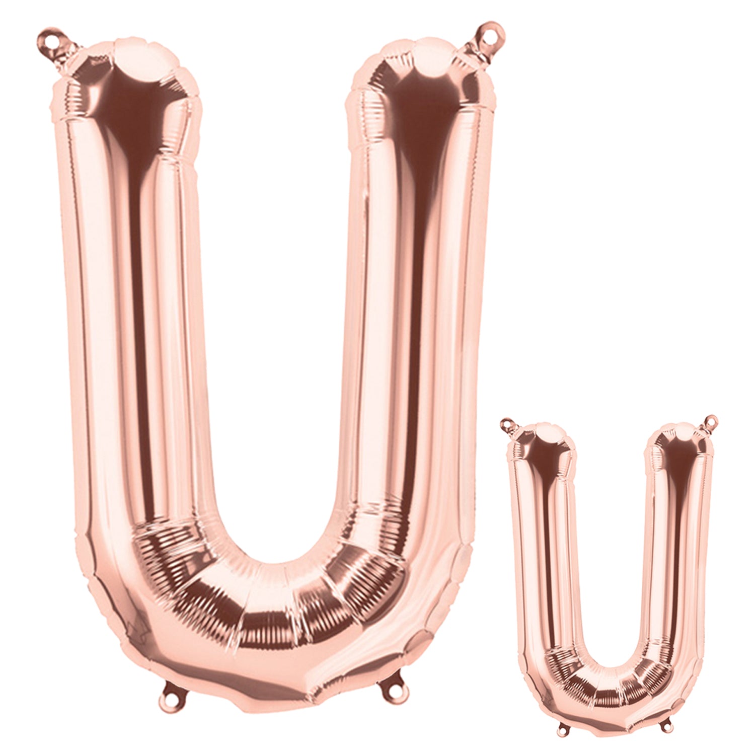 FUNXGO Folienballon Buchstaben in Rosagold Set - 17 Zoll und 42 Zoll