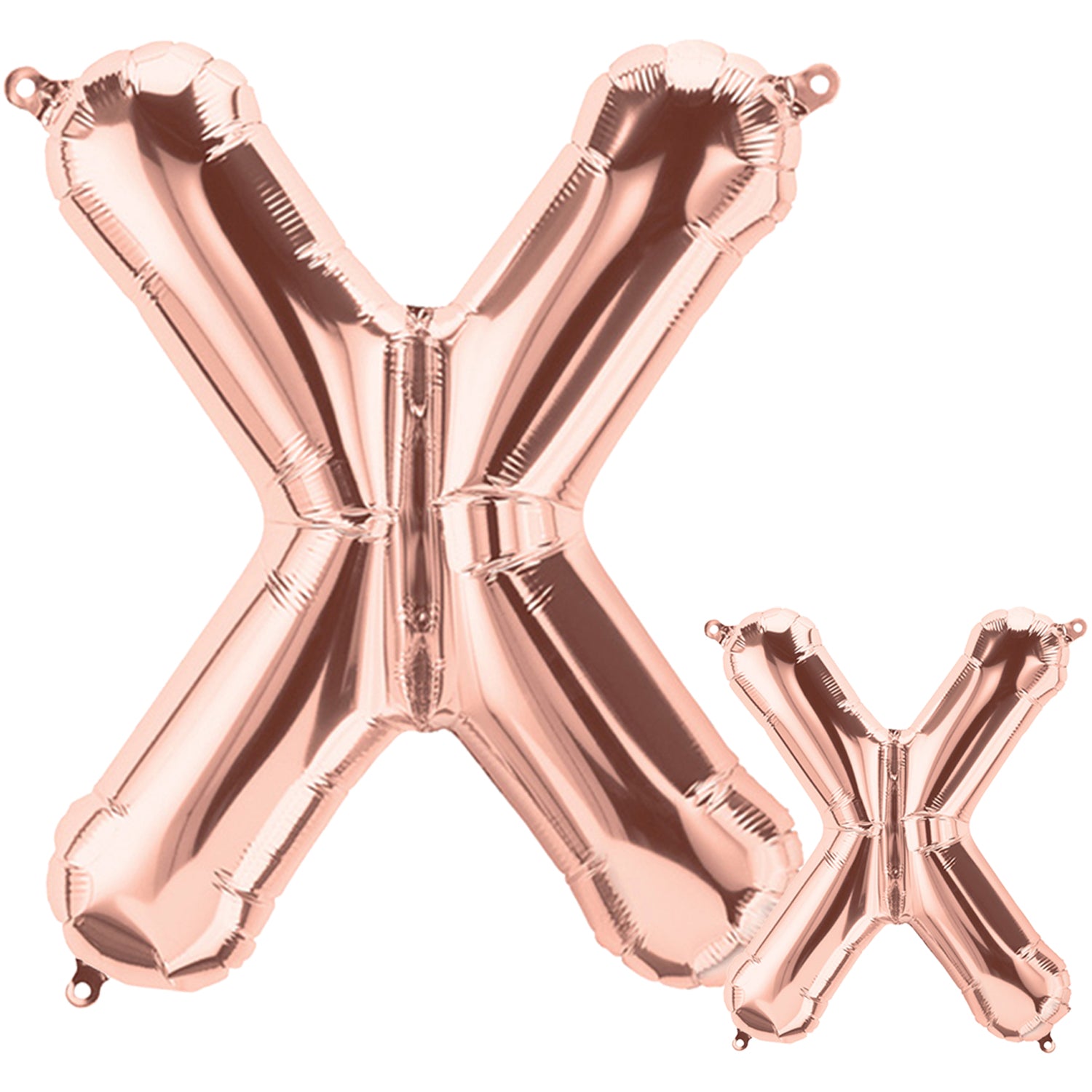 FUNXGO Folienballon Buchstaben in Rosagold Set - 17 Zoll und 42 Zoll
