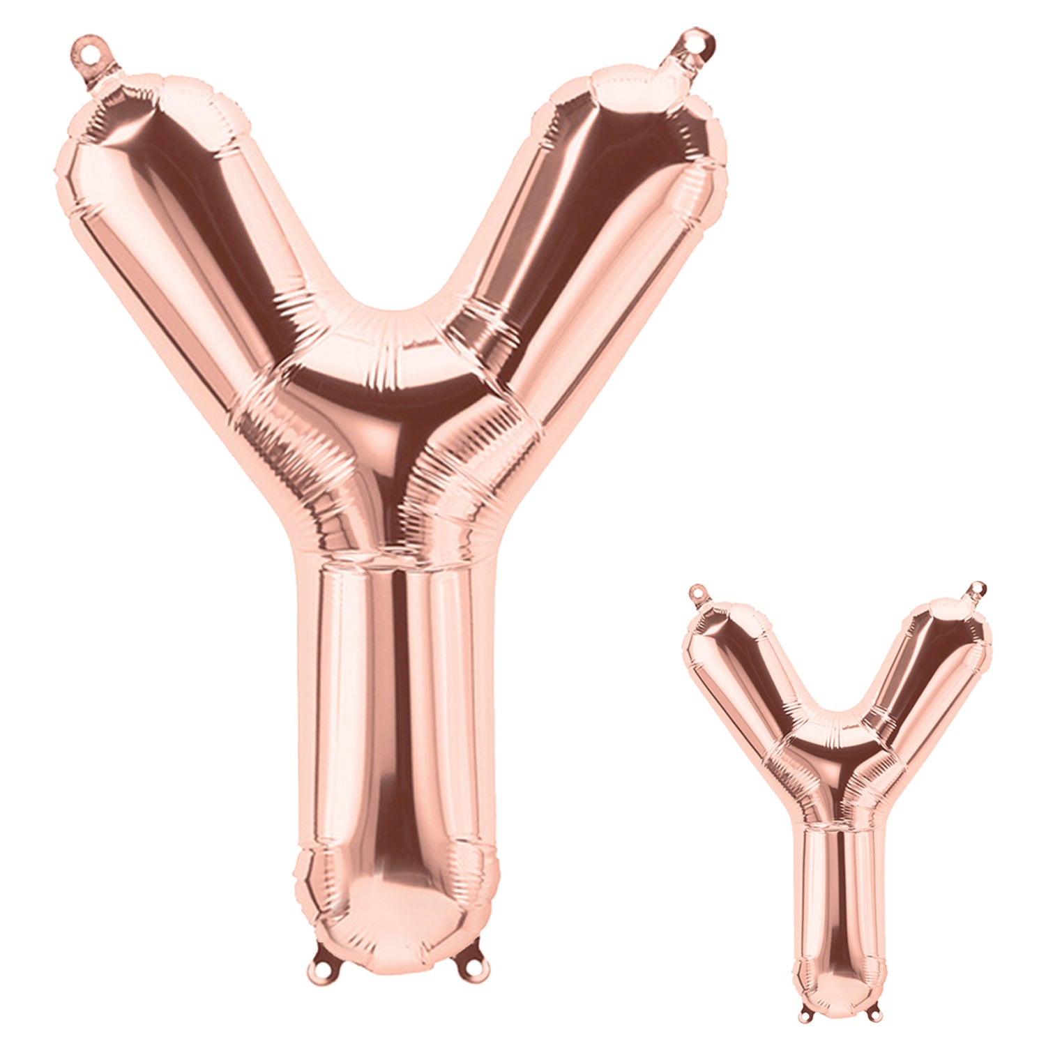 FUNXGO Folienballon Buchstaben in Rosagold Set - 17 Zoll und 42 Zoll