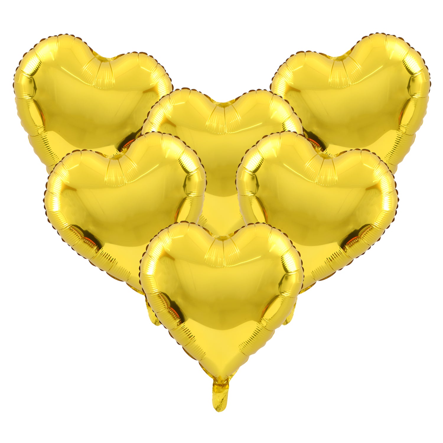 FUNXGO Herz-Folieballon 46cm - 10 Stück