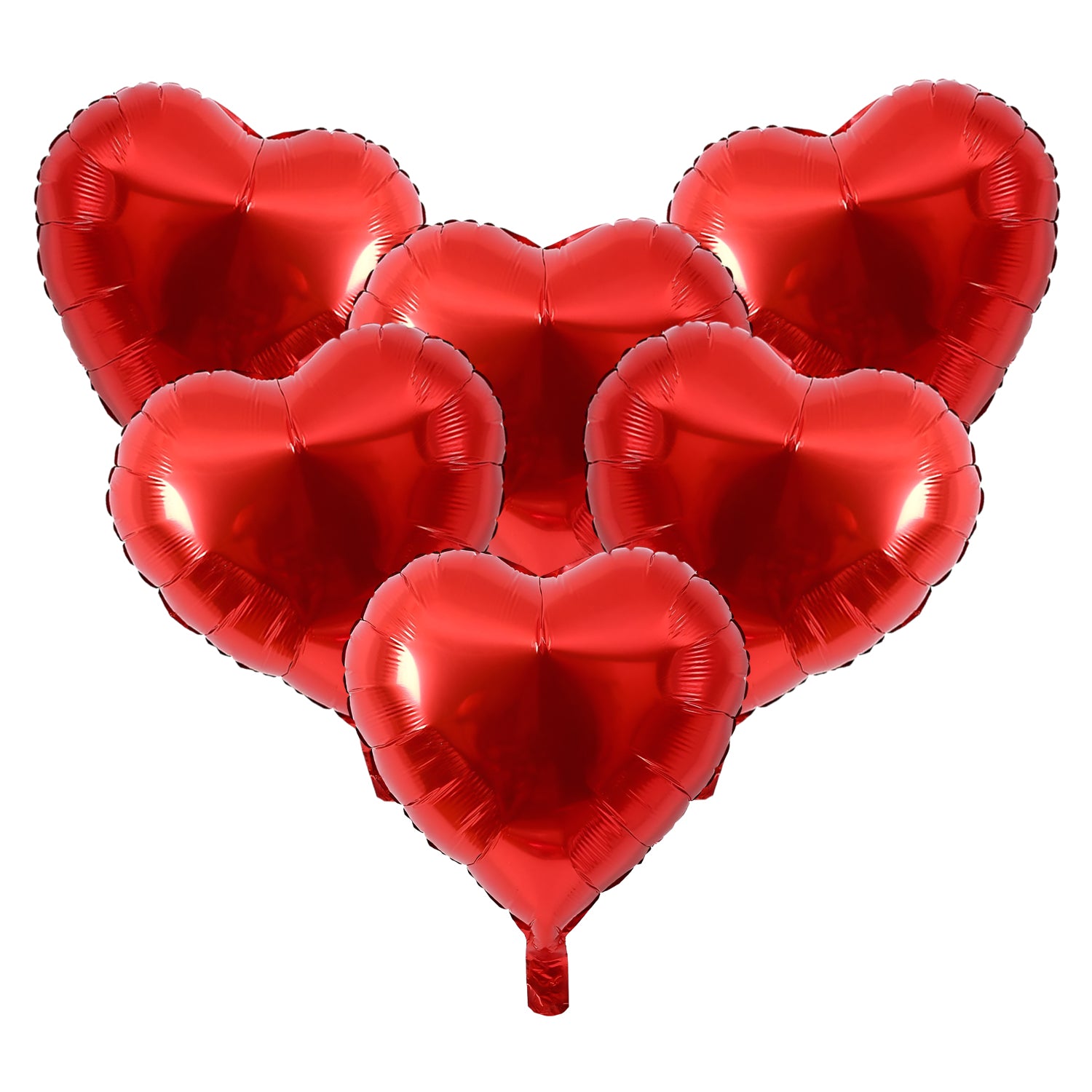 FUNXGO Herz-Folieballon 46cm - 10 Stück