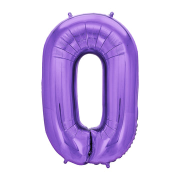 FUNXGO Folienballon - Zahl in Lila - 42 Zoll
