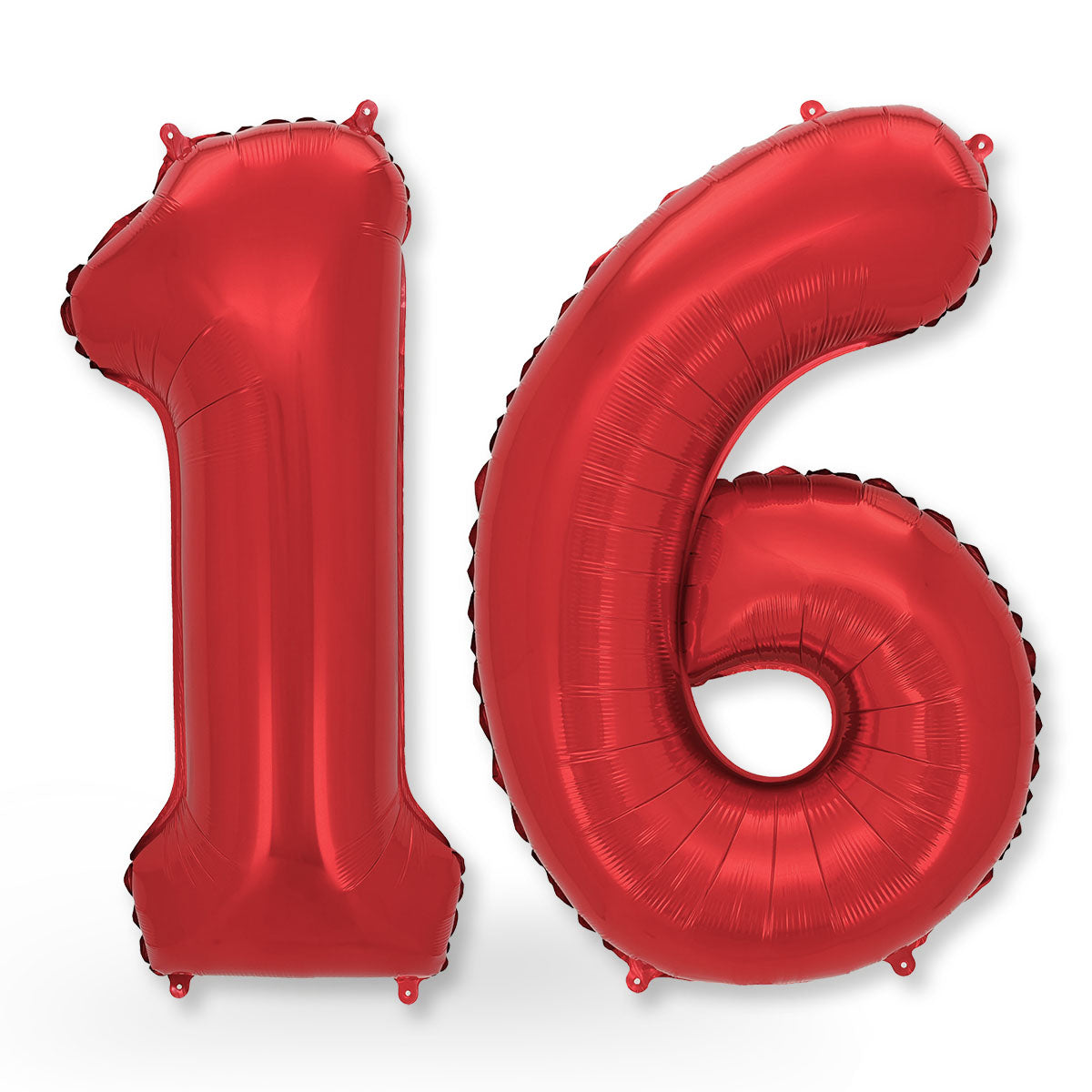 FUNXGO Folienballon - Zahl in Rot - 42 Zoll