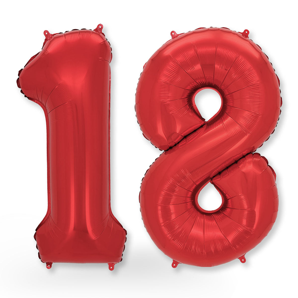 FUNXGO Folienballon - Zahl in Rot - 42 Zoll