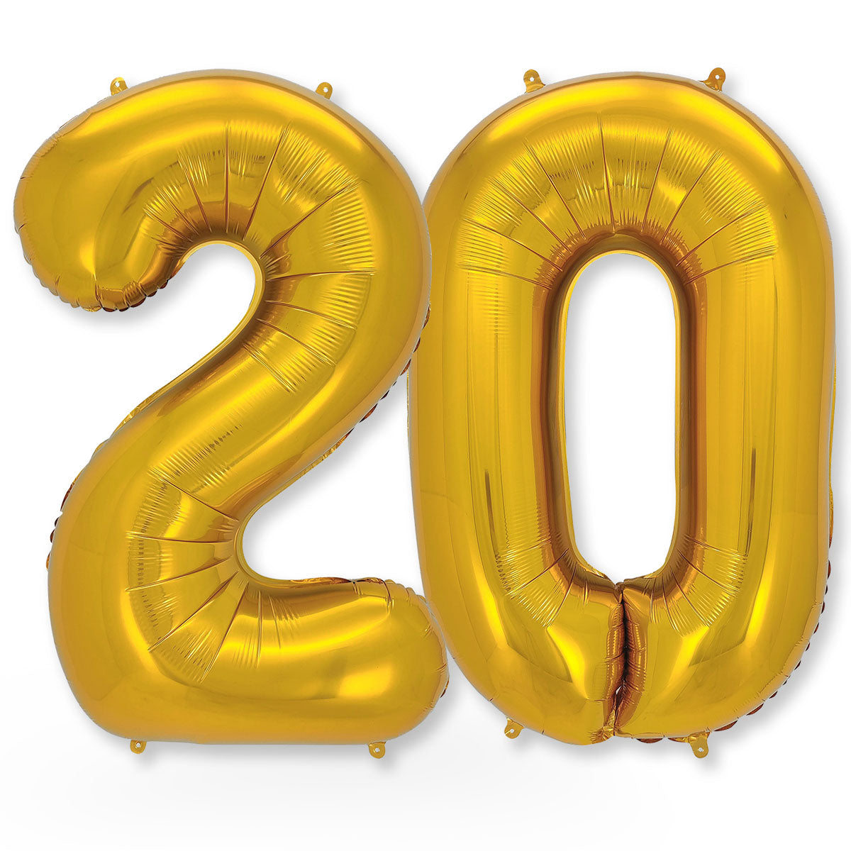 FUNXGO Folienballon - Zahl in Gold - 42 Zoll