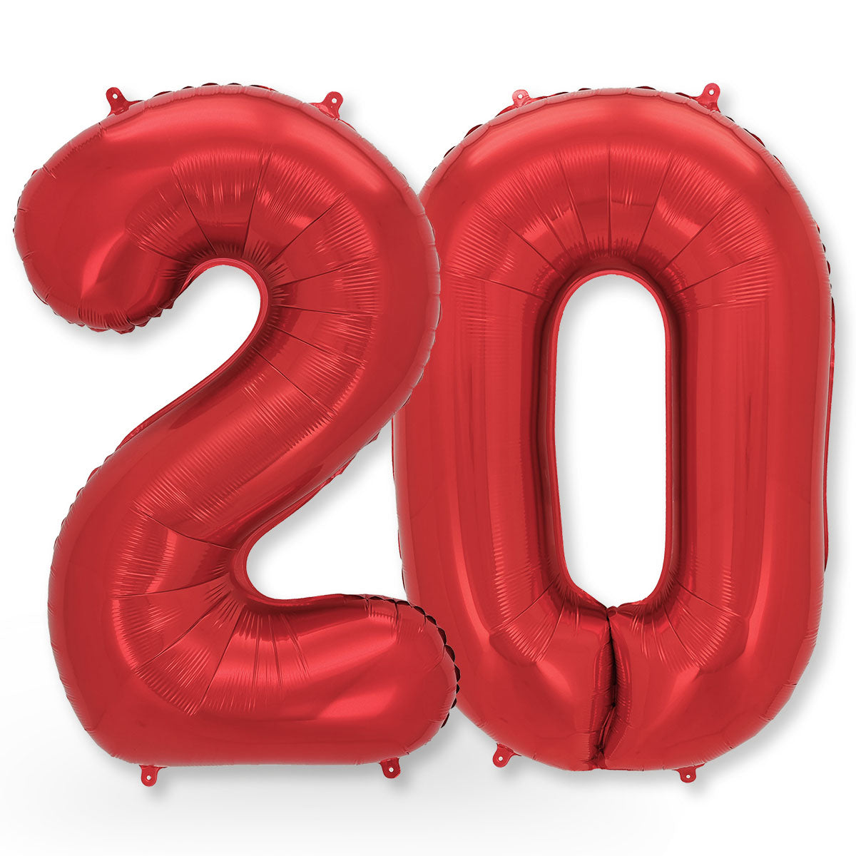 FUNXGO Folienballon - Zahl in Rot - 42 Zoll