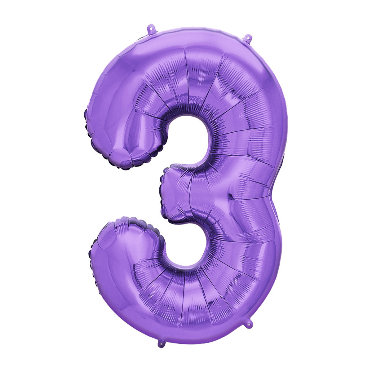 FUNXGO Folienballon - Zahl in Lila - 42 Zoll