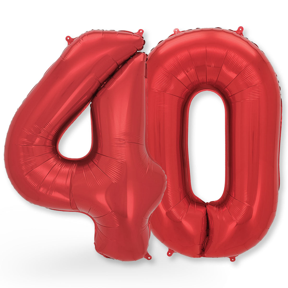 FUNXGO Folienballon - Zahl in Rot - 42 Zoll