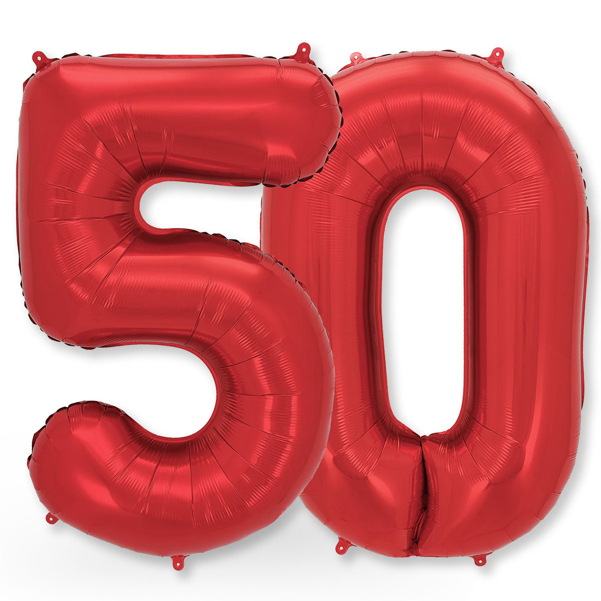 FUNXGO Folienballon - Zahl in Rot - 42 Zoll