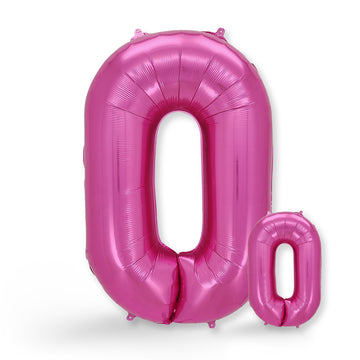 FUNXGO Folienballon - Zahl in Rosa - 17 Zoll und 42 Zoll
