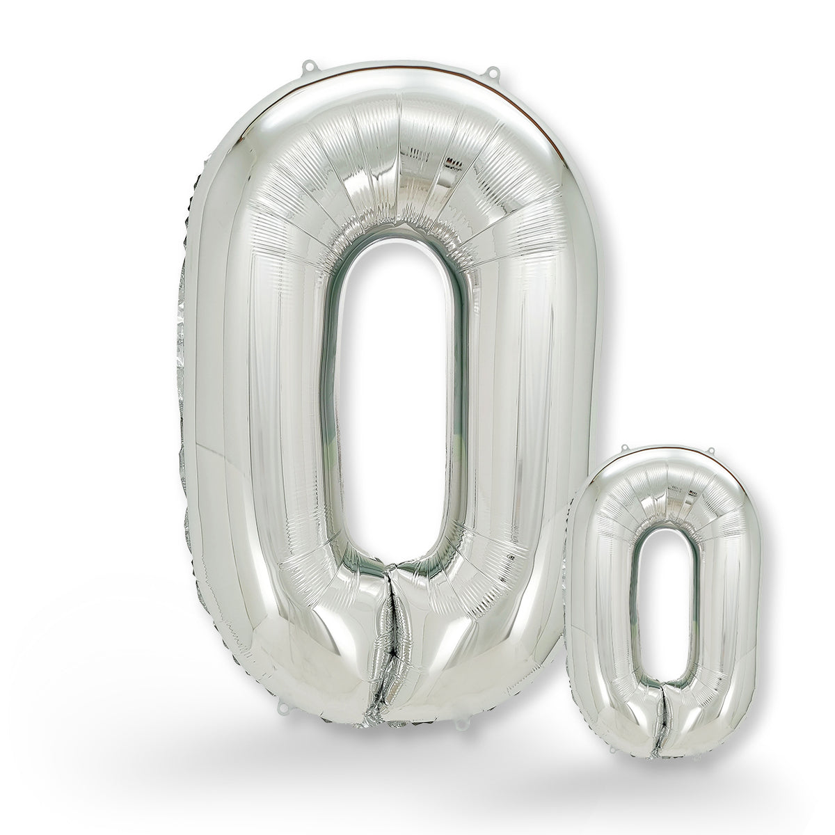 FUNXGO Folienballon - Zahl Set in Silber - 17 Zoll und 42 Zoll