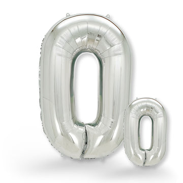 FUNXGO Folienballon - Zahl Set in Silber - 17 Zoll und 42 Zoll