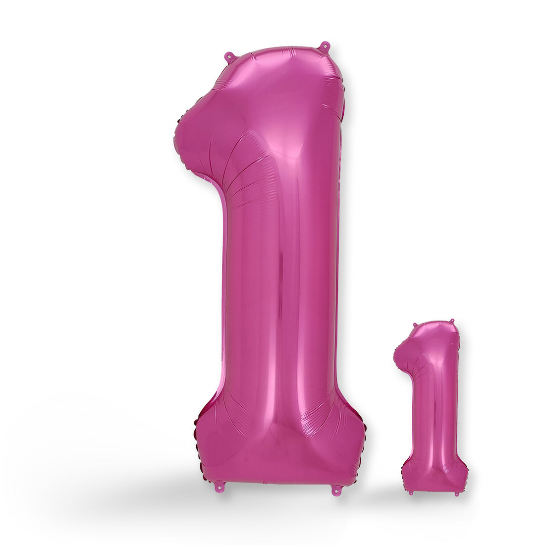 FUNXGO Folienballon - Zahl in Rosa - 17 Zoll und 42 Zoll