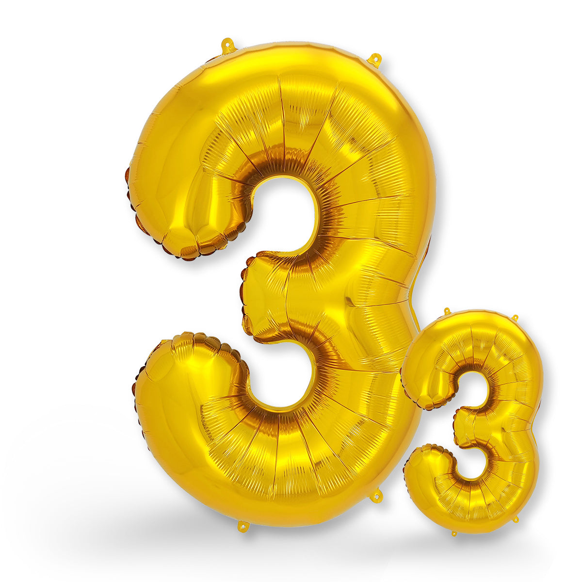 FUNXGO Folienballon - Zahl Set in Gold - 17 Zoll und 42 Zoll