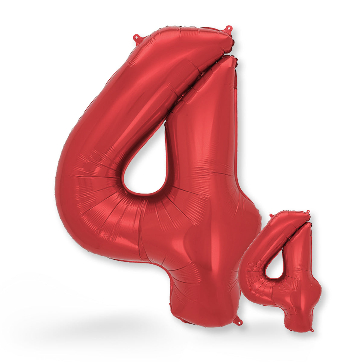 FUNXGO Folienballon - Zahl Set in Rot - 17 Zoll und 42 Zoll