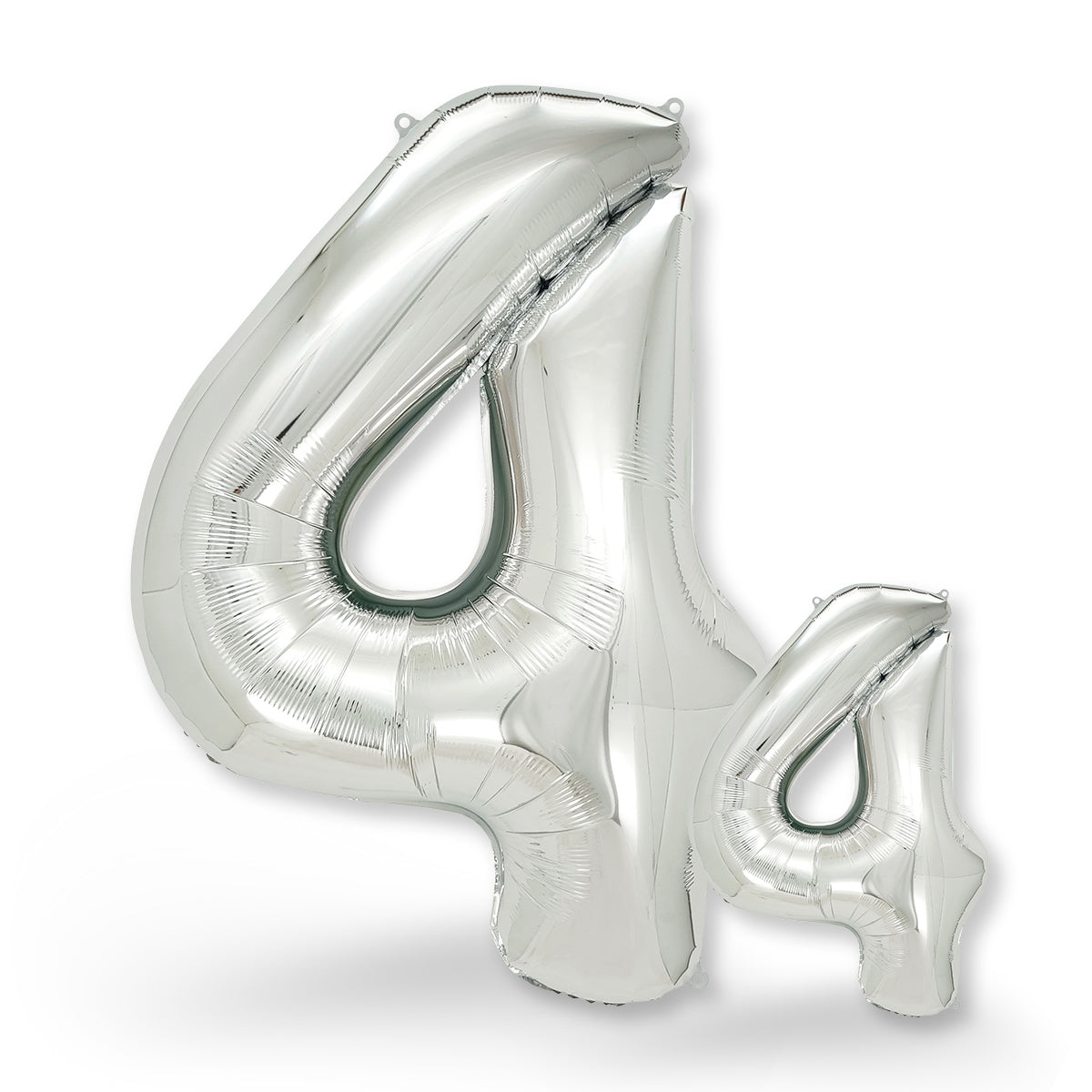 FUNXGO Folienballon - Zahl Set in Silber - 17 Zoll und 42 Zoll