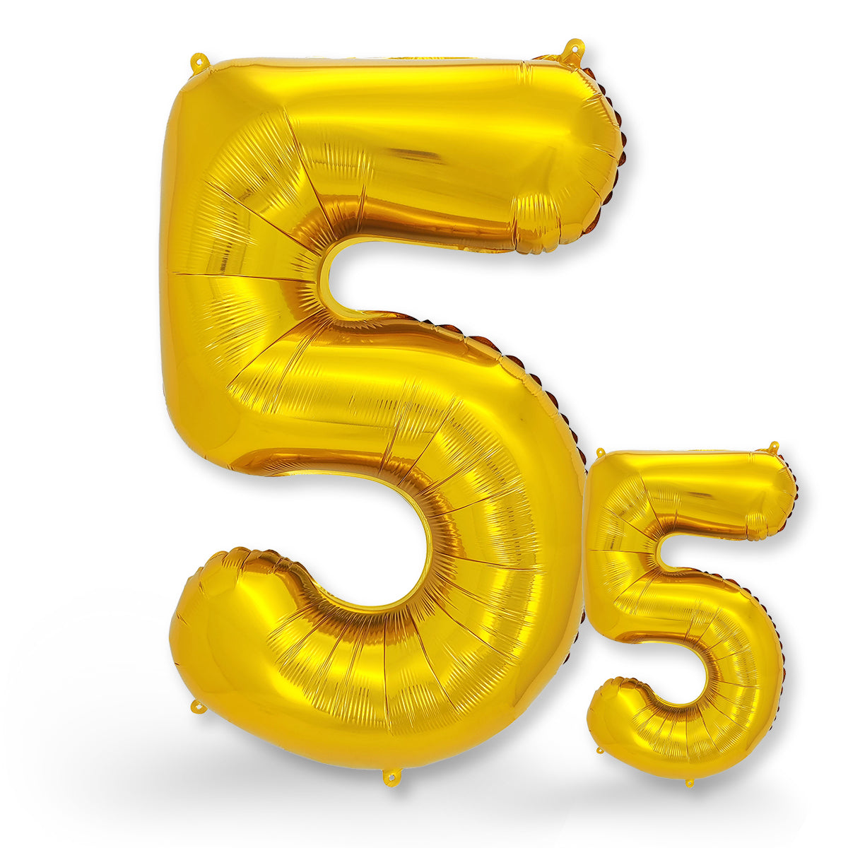 FUNXGO Folienballon - Zahl Set in Gold - 17 Zoll und 42 Zoll