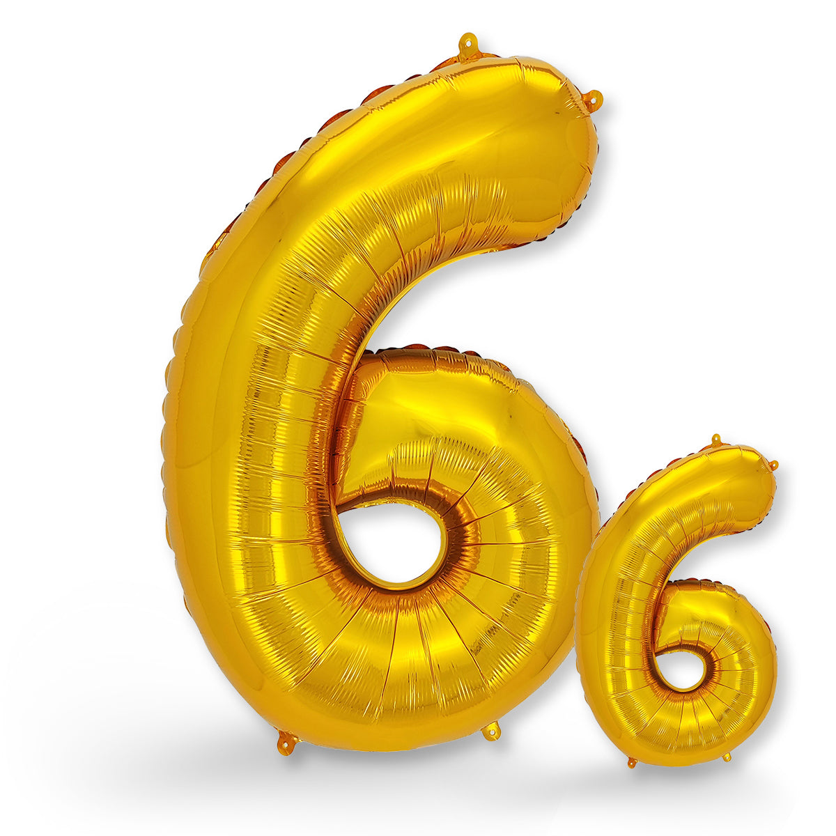 FUNXGO Folienballon - Zahl Set in Gold - 17 Zoll und 42 Zoll